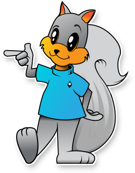 Clark Public Utilities Mascot Clark The Squirrel