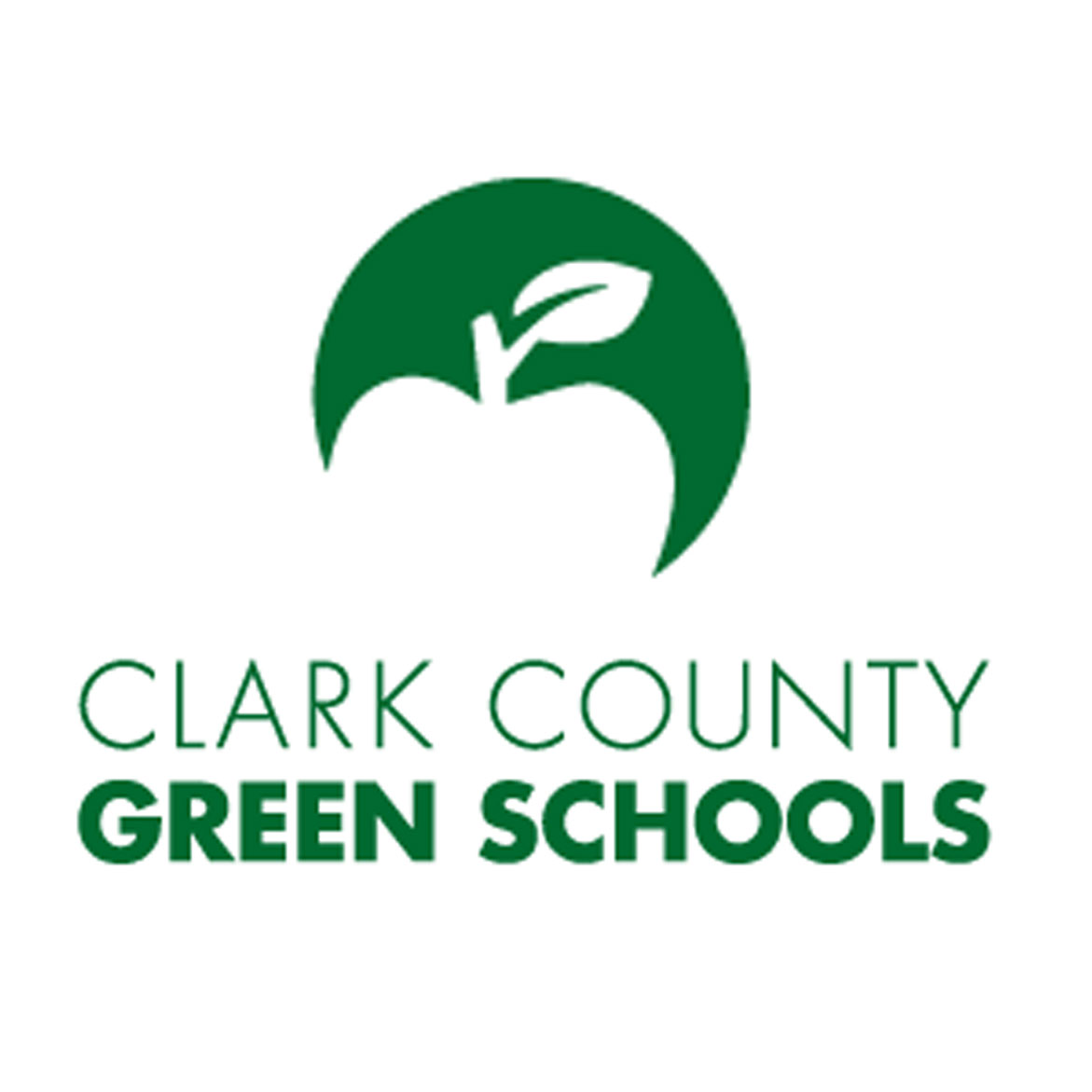 Clark county green schools logo