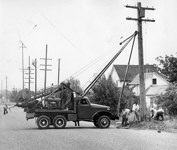 Clark County history power poles