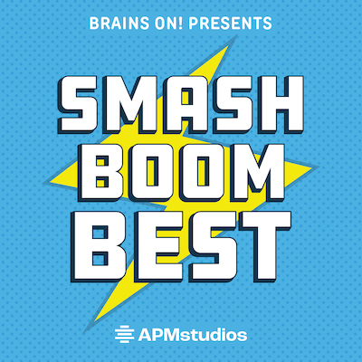 Smash boom best podcast logo